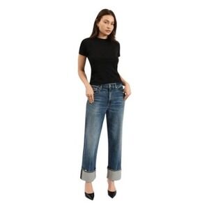 Daze Denim Eastside‎ High Rise Loose Fit Jeans Blue Crush Hour Wash 29